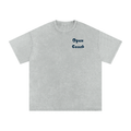 Where The Land Ends & Adventure Begins — Oversized Snow Wash Tee