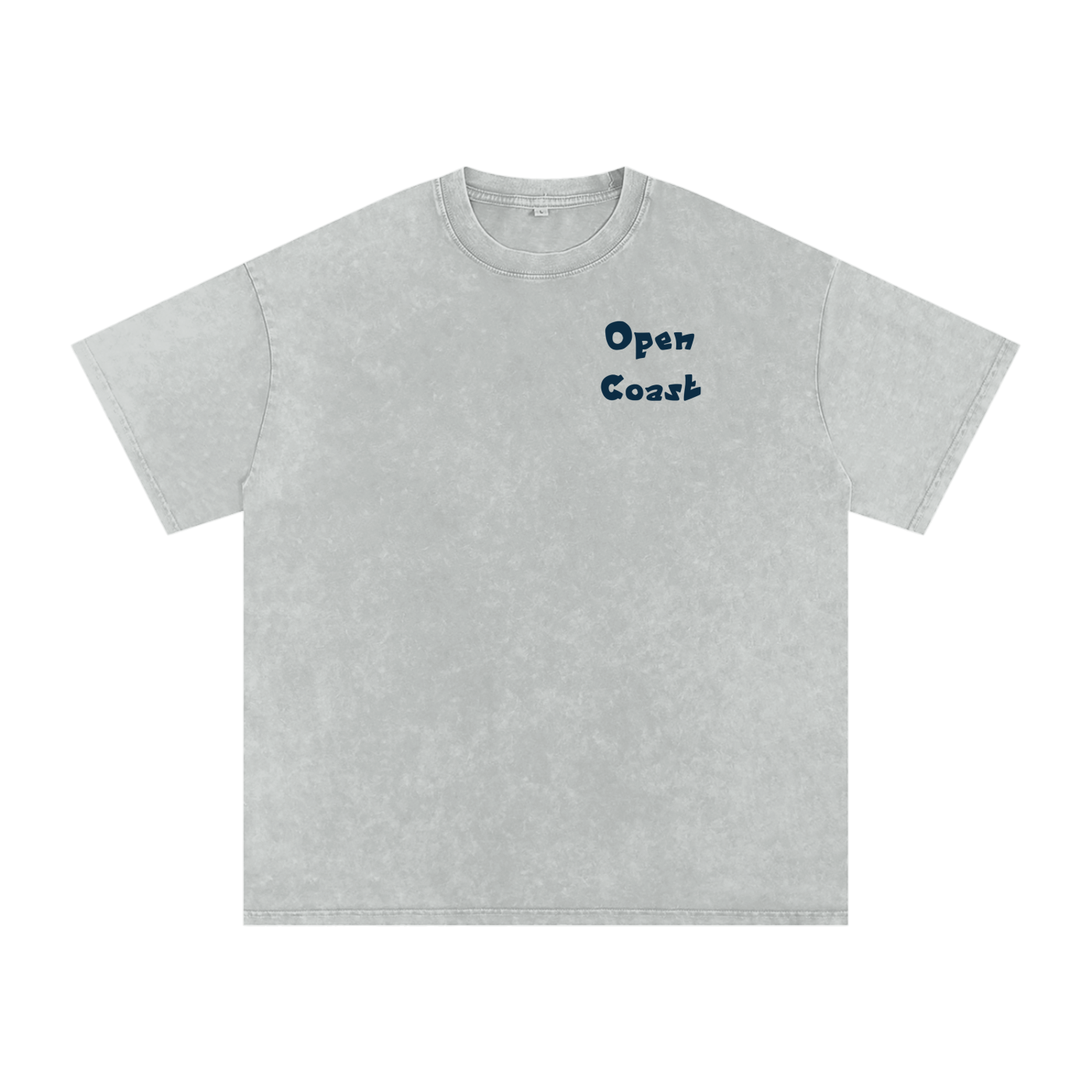Where The Land Ends & Adventure Begins — Oversized Snow Wash Tee